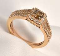 Contemporary chocolate Diamond Ring