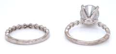 Majestic 18kt White Gold 3cts Round Brilliant Cut Diamond Wedding Set