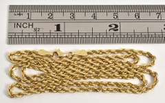 Practical Diamond Cut Rope Necklace