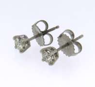 Elegant White Gold 0.50ctw Diamond Stud Earrings