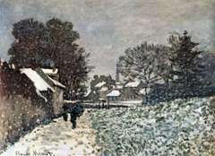 Claude Monet Snow at Argenteuil