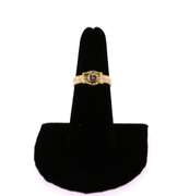 Magnificent Solitaire Diamond Ring with 14k Yellow and White Gold