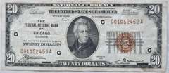 $ 20 Chicago 1929 National Series Note