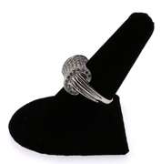 14k White Gold Diamond Cluster Ring