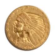 1910 Near Unc US Indian Gold Quarter Eagle