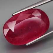 Fantastic 14.70ct oval cut rich blood red Ruby