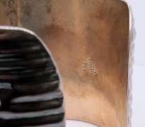 Vintage Sterling Silver Mexiso Cuff Bangle