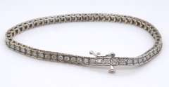 Sparkling White Gold 2ctw Diamond Tennis Bracelet