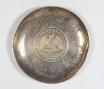 1872 Mexico 1 Peso Caral Ashtray - 57.2 Grams Silver