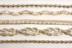 Diverse Group of 5 Sterling Bracelets