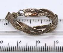 Vintage Sterling Silver Braided Earrings