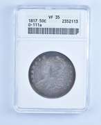 VF35 1817 Capped Bust Half Dollar - O-111a - Graded ANACS