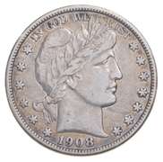 1908-O Barber Half Dollar