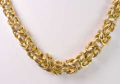 Lot of Two Gold Plated Sterling Silver Necklaces