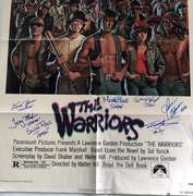 The Warriors Cast Autographed  Original The Warriors 27x40 Poster ACOA