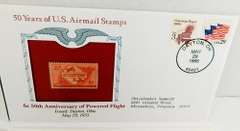 6 US Airmail Stamps Covers