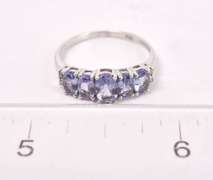 Darling Purple Gemstone Ring in White Gold
