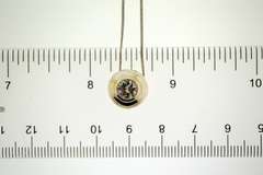 Sterling Silver White Topaz Solitaire Pendant With Chain