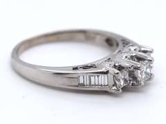 Majestic White Gold Diamond anniversary Ring