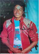 Michael Jackson Autographed Facsimile Signed 24x36 Poster