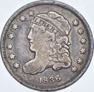 1836 Liberty Cap Half Dime - Small 5