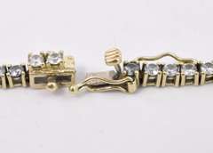 Glamorous Ladies CZ Bracelet in 14K Yellow Gold