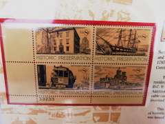 8 U.S. Commemorative Stamp Blocks in Original Panels
