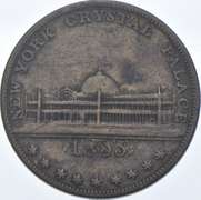 1853 New York Crystal Palace Civil War Token NY 949