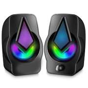 PC Speakers 2.0 USB Powered Stereo with LED Light