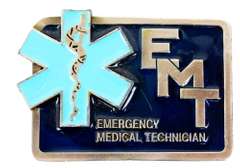 EMT Enameled Belt Buckle