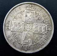 Rare 1887 Great Britain Florin Silver Coin