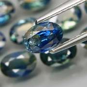 Unheated! 7.63ct oval cut Australian Sapphire set