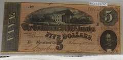 Confederate: 1864  $5 Richmond, circ, signed & numbered