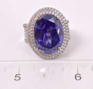 Majestic Purple Gemstone Ring in Sterling Silver