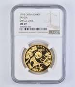 MS69 1992 China 100 Yuan Gold Panda - Small Date - Graded NGC