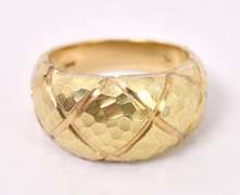 Dazzling Dome Style Ring in 18K Yellow Gold