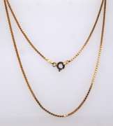 Italian Sterling Silver Box Chain Necklace