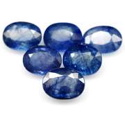 9.81ct cobalt blue Sapphire set from Madagascar