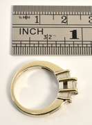Pretty 3 Princess Cut Diamond Ring