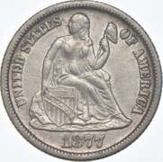 1877-CC Seated Liberty Dime