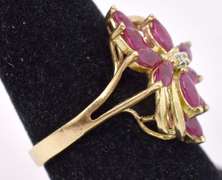 Galmorous Ruby and Diamond 3Pc. Jewelry Set in 14K Yellow Gold