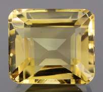 Rich 6.38ct untreated emerald cut Citrine