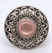 Vintage Sterling Silver Gemstone Ring