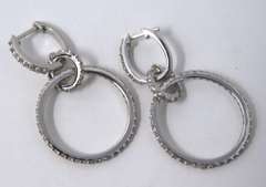 Sterling Silver Cubic Zirconia Dangle Earrings