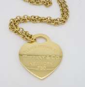 Rare 18k Extra Large Tiffany & Co Heart Tag