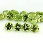 Dazzling 4.97ct untreated apple green Peridot set