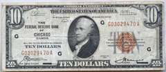 $10 Chicago 1929 Series National Note