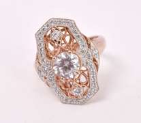 Sparkling Crystal Ring in Sterling Silver