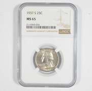 MS65 1937-S Washington Quarter - Graded NGC