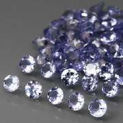 Glittering 4.88ct bright blue violet Tanzanite set